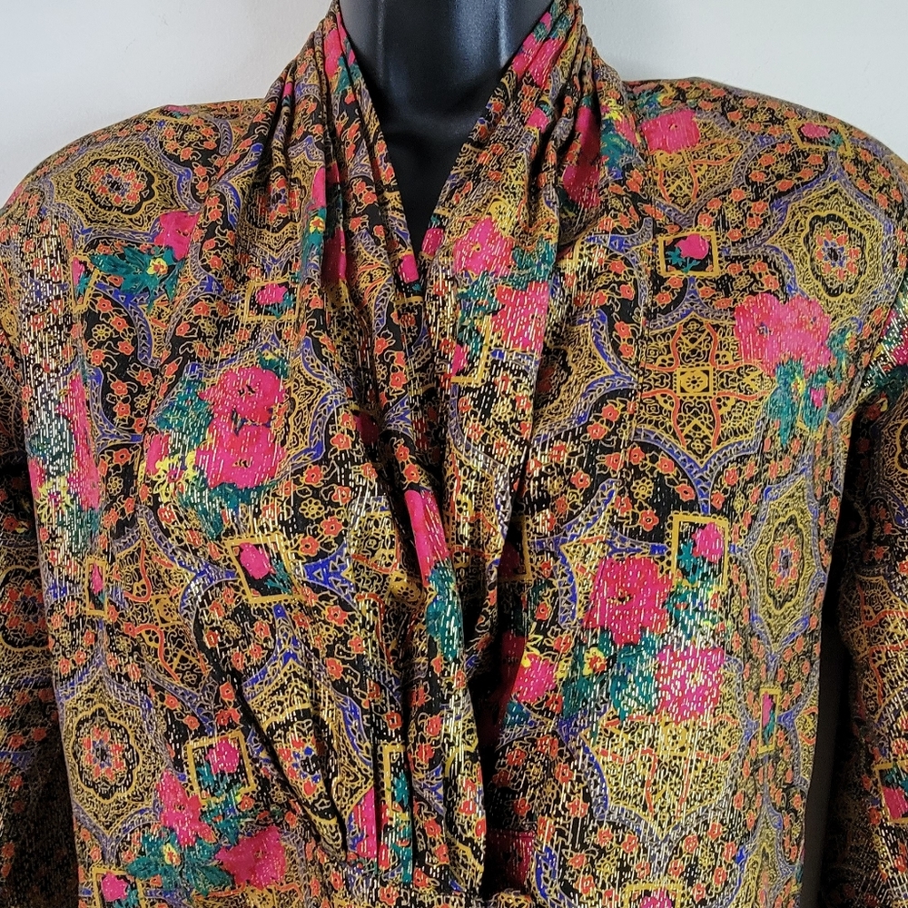 Vintage Metallic Blouse